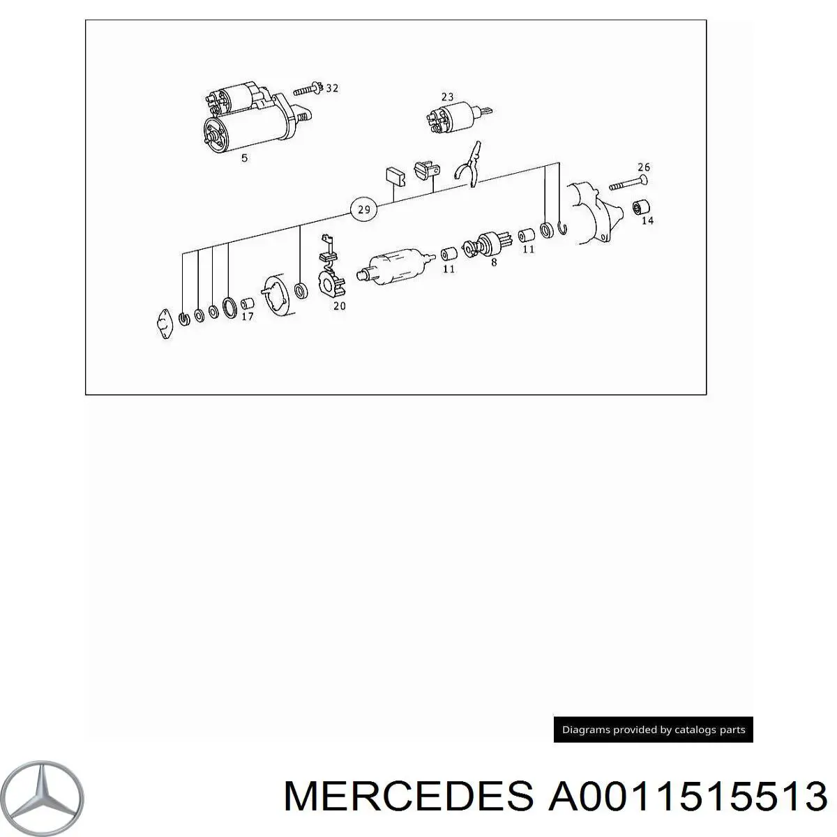Бендикс Mercedes A0011515513 ціна, від 14.39 USD