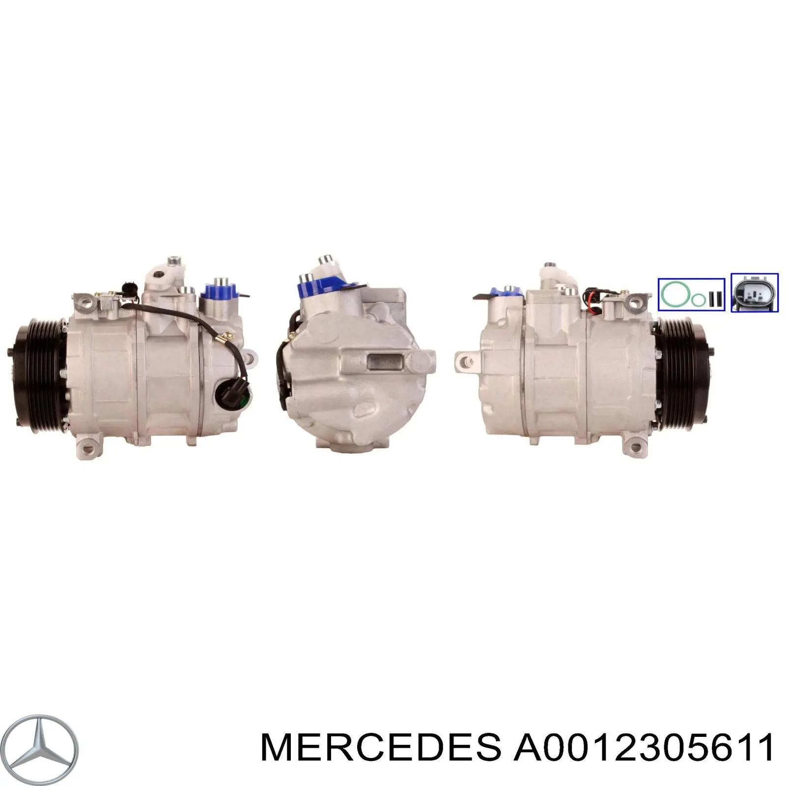 Компресор системи кондиціювання Mercedes A0012305611 ціна, від 172.02 USD