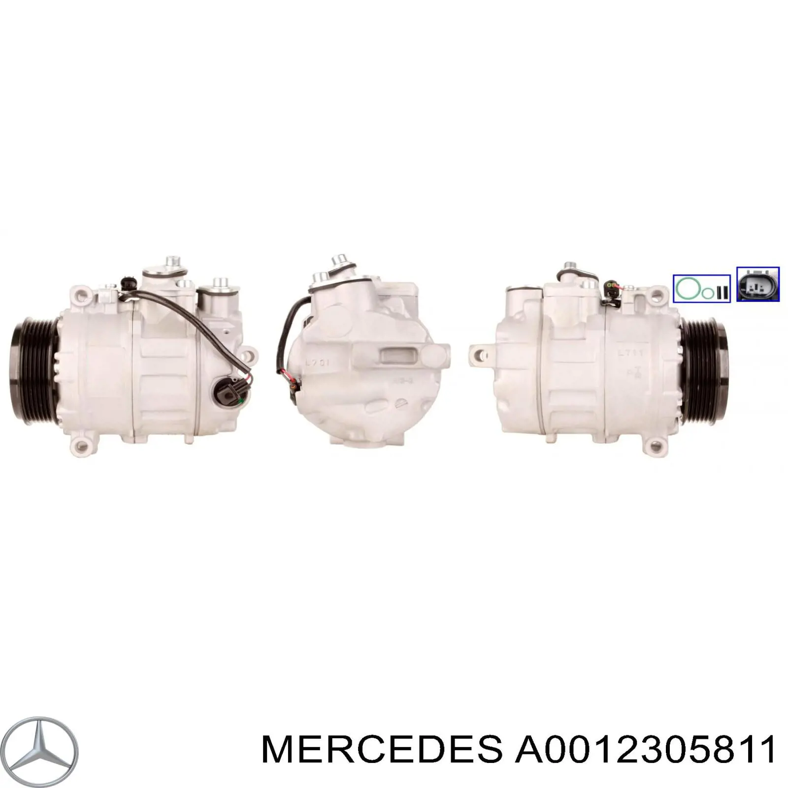 Компресор кондиціонера A0012305811 Mercedes