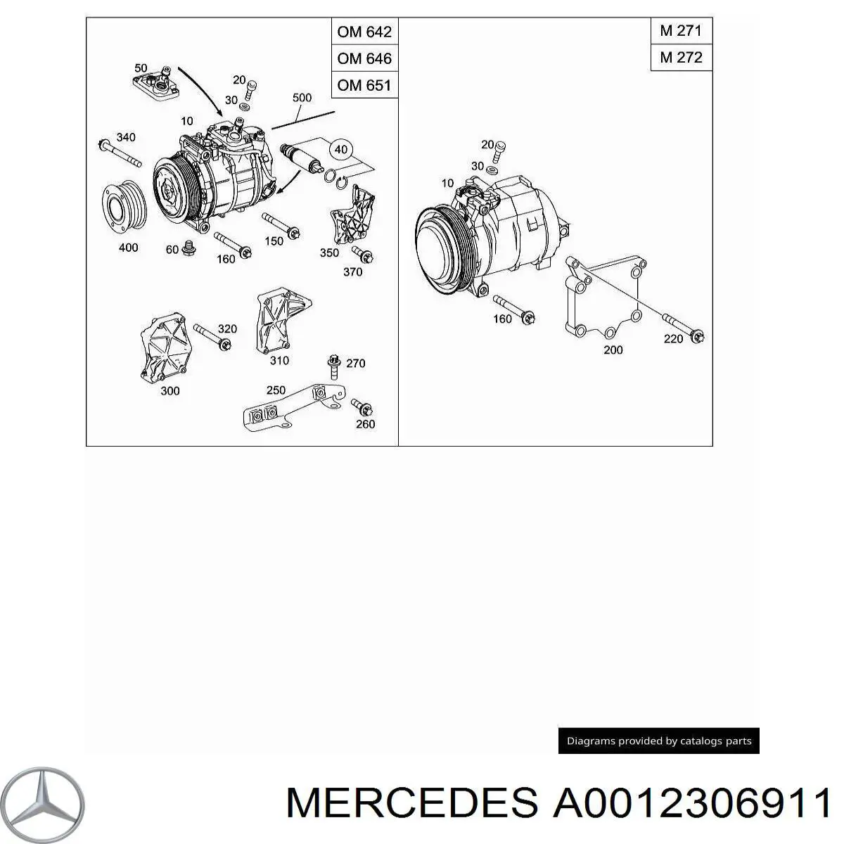 A0012306911 Mercedes компресор кондиціонера