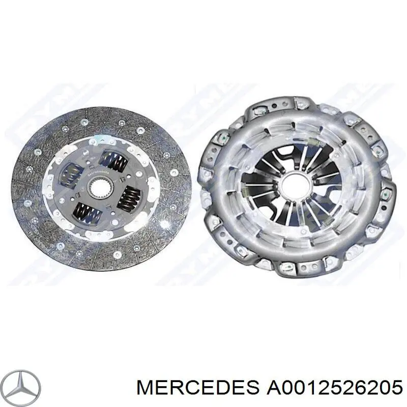 Комплект зчеплення (3 частини) A0012526205 Mercedes