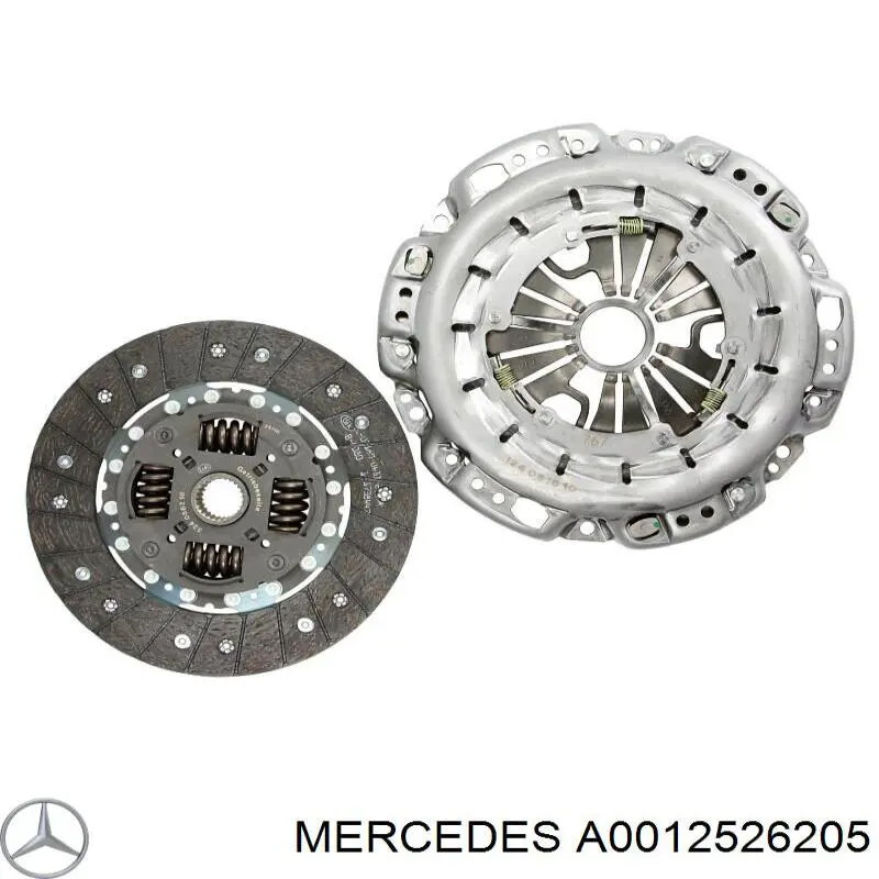 Комплект зчеплення (3 частини) Mercedes A0012526205 ціна, від 162.72 USD