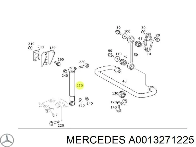 Купити A0013271225 Mercedes 