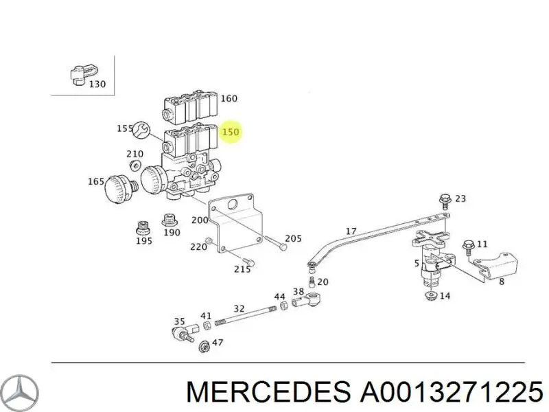  Mercedes A0013271225 ціна, від 444.30 USD
