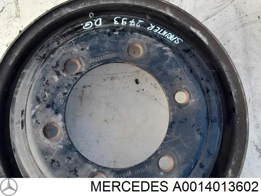 Диск колесний Mercedes A0014013602 ціна, від 167.98 USD
