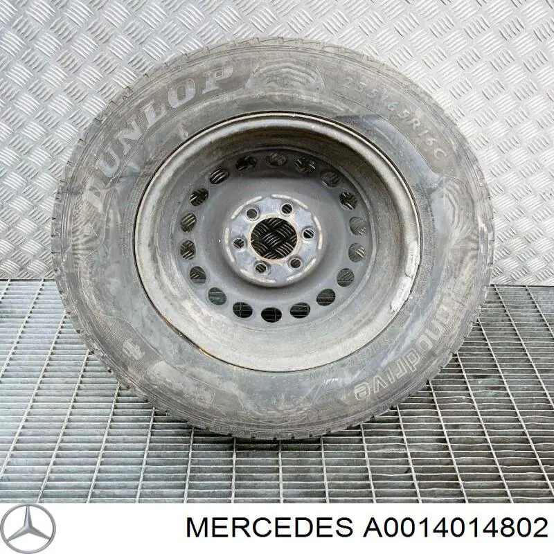 Диск колісний стальний (штампований) 14014802 Mercedes