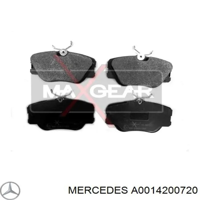 A0014200720 Mercedes Передні гальмівні колодки