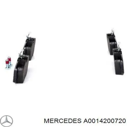 Колодки гальмівні передні, дискові A0014200720 Mercedes