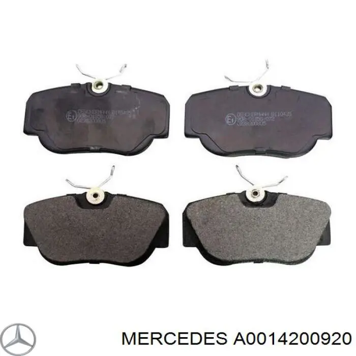 Купити A0014200920 Mercedes Колодки гальмівні передні, дискові