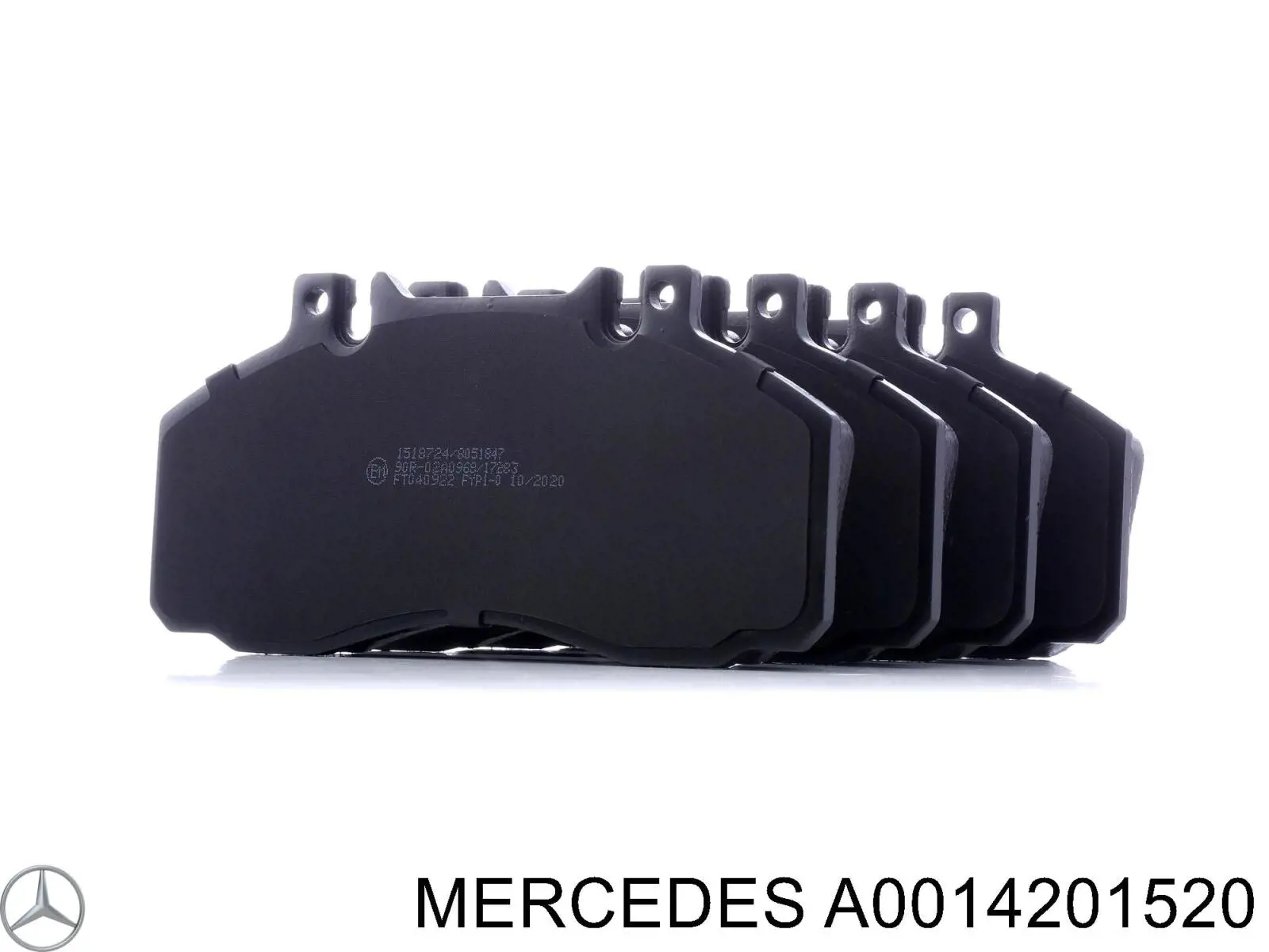 Купити A0014201520 Mercedes Задні колодки