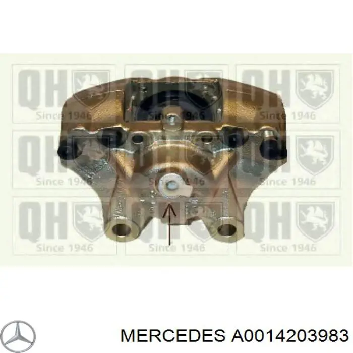 Супорт задній лівий A0004208783 Mercedes