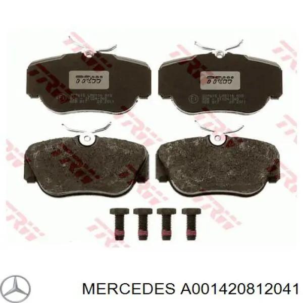 A001420812041 Mercedes Передні гальмівні колодки