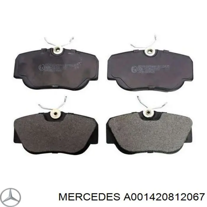 Купити A001420812067 Mercedes Колодки гальмівні передні, дискові