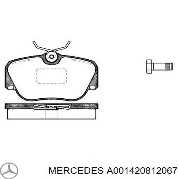 Гальмівні колодки Mercedes A001420812067 ціна, від 14.94 USD