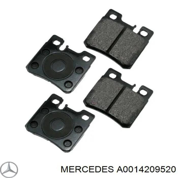 Задні дискові колодки Mercedes A0014209520