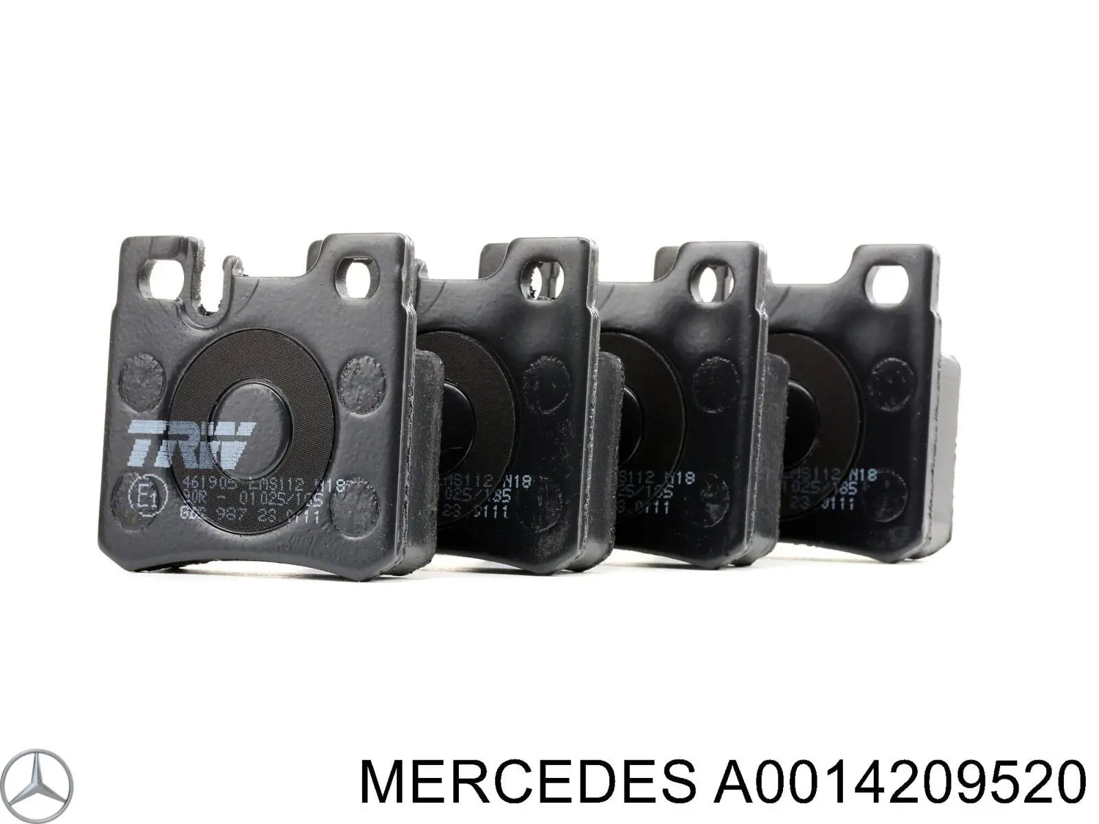 Задні гальмівні колодки Mercedes A0014209520 ціна, від 13.42 USD