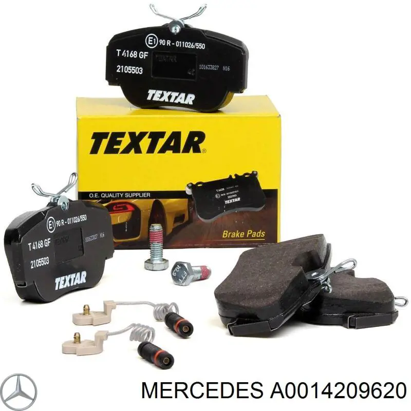 Купити A0014209620 Mercedes Колодки гальмівні передні, дискові