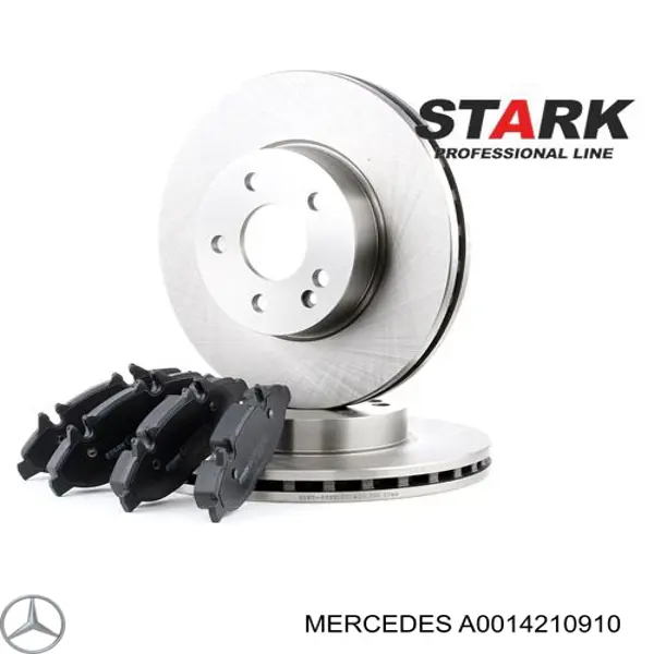 Гальмівні колодки Mercedes A0014210910 ціна, від 25.34 USD