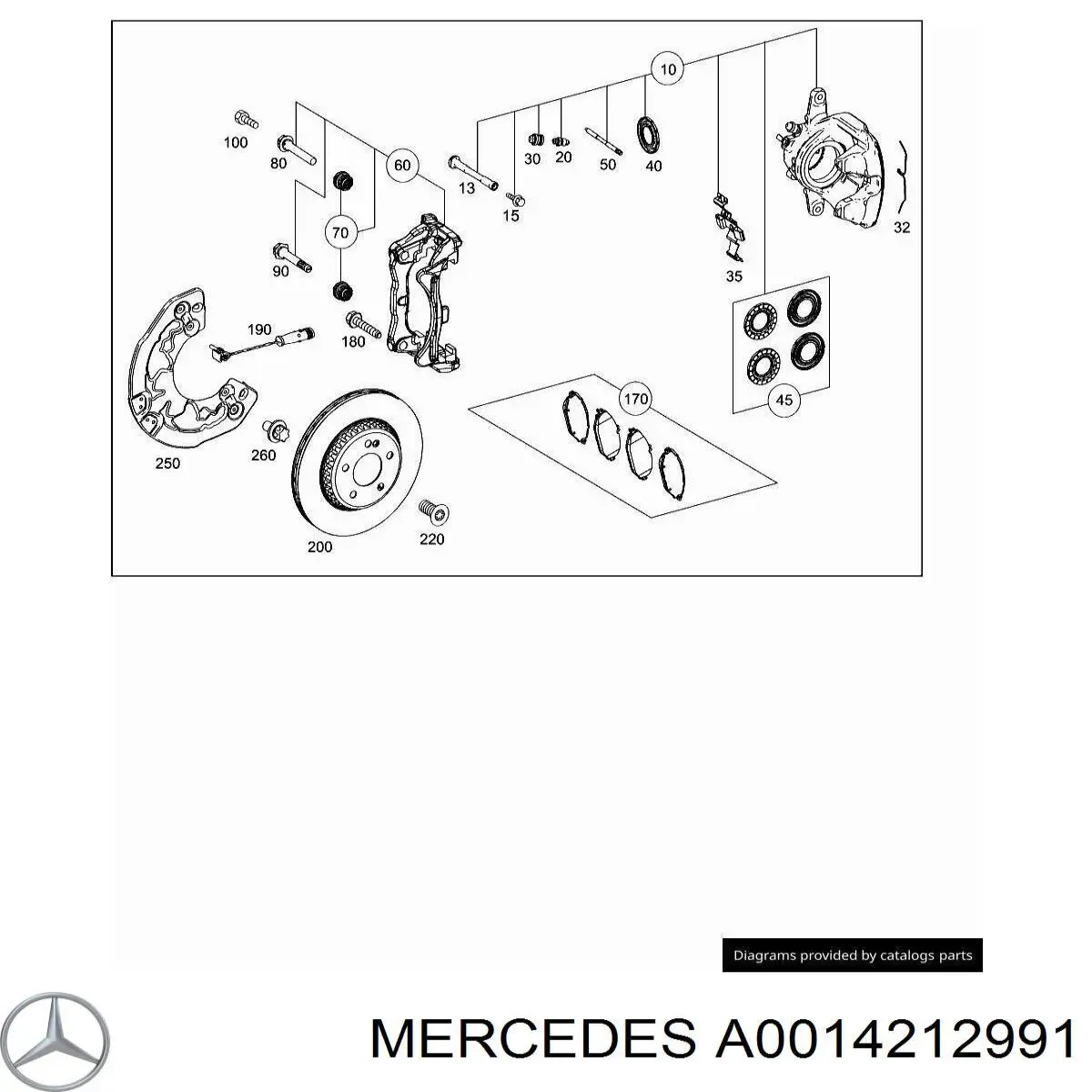  Mercedes A0014212991 ціна, від 24.44 USD