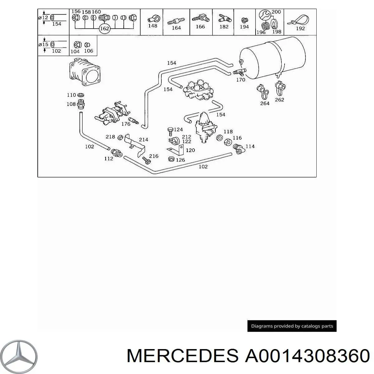Купити A0014308360 Mercedes Ремкомплект вологовідділювача (TRUCK)