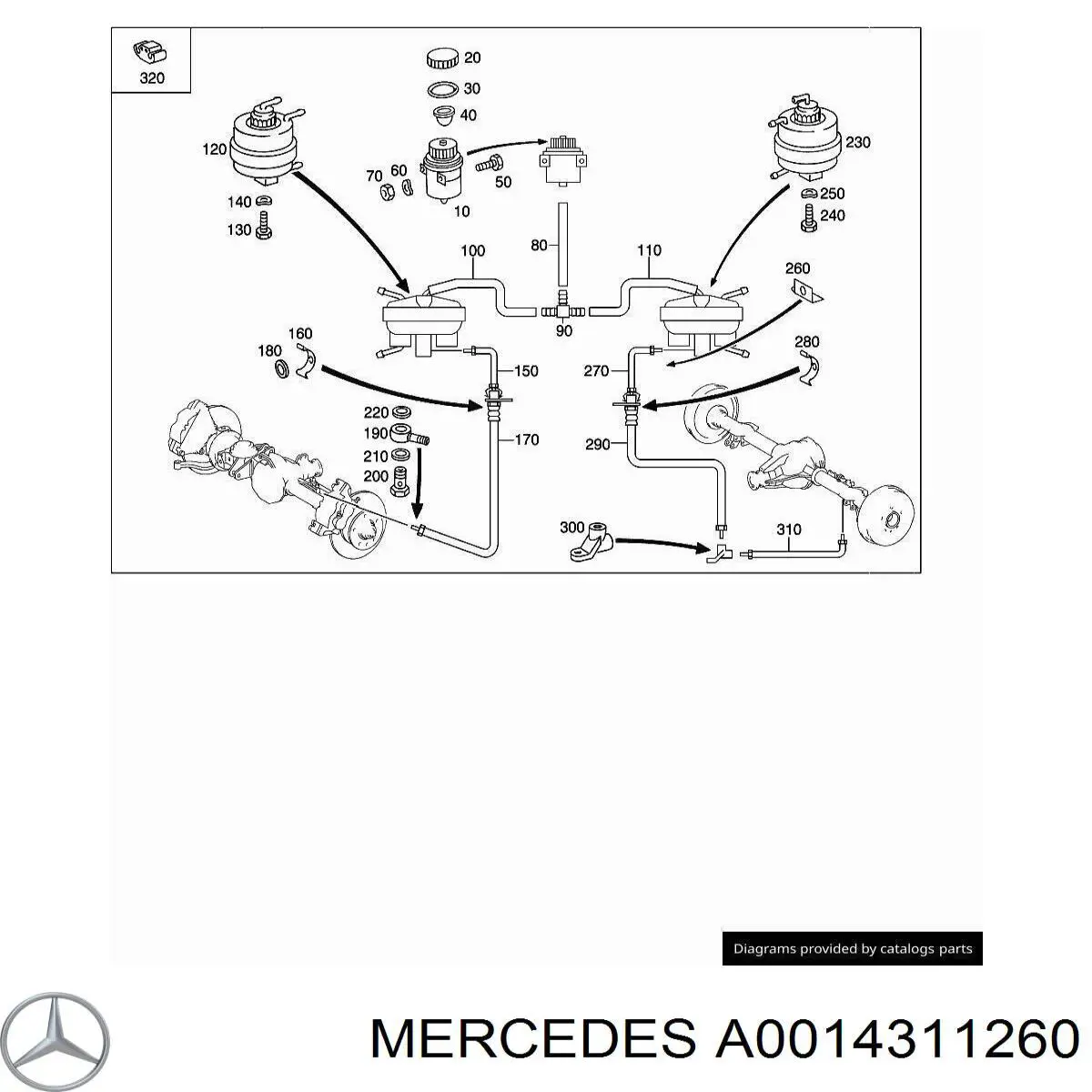 Купити A0014311260 Mercedes Прокладка пробки піддону двигуна