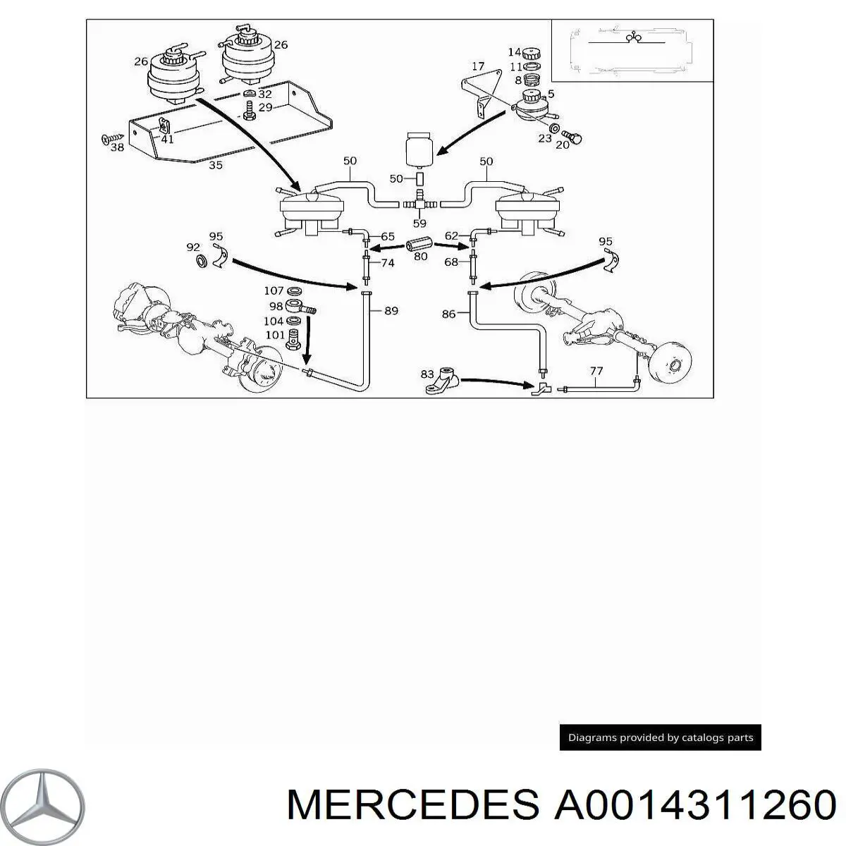 A0014311260 Mercedes Прокладка пробки піддону двигуна