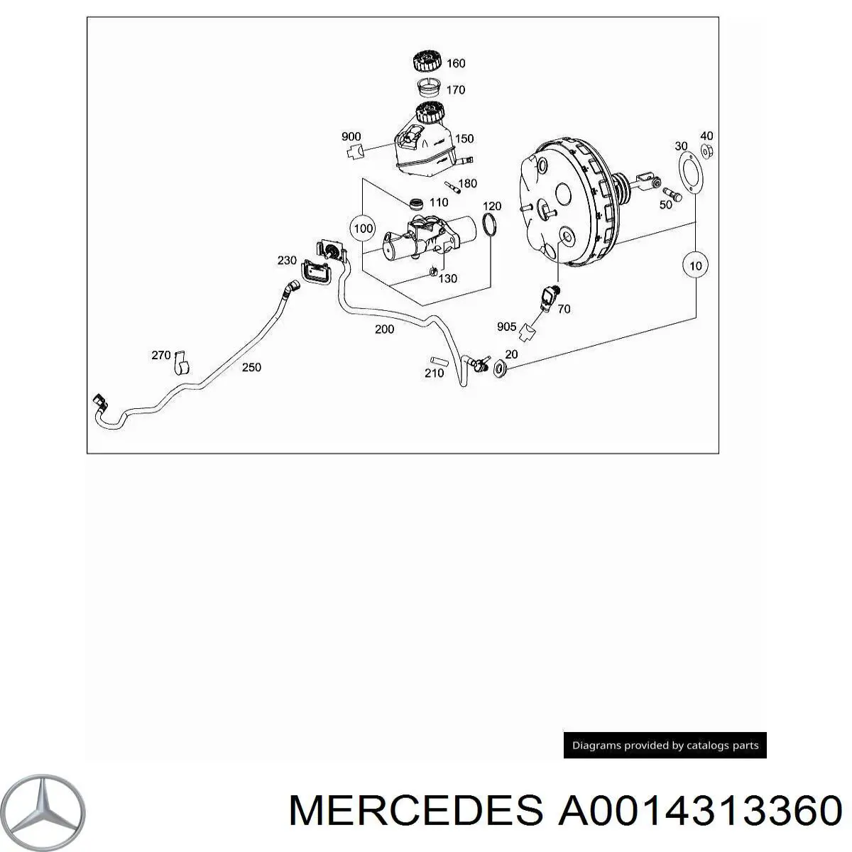 A0014313360 Mercedes 