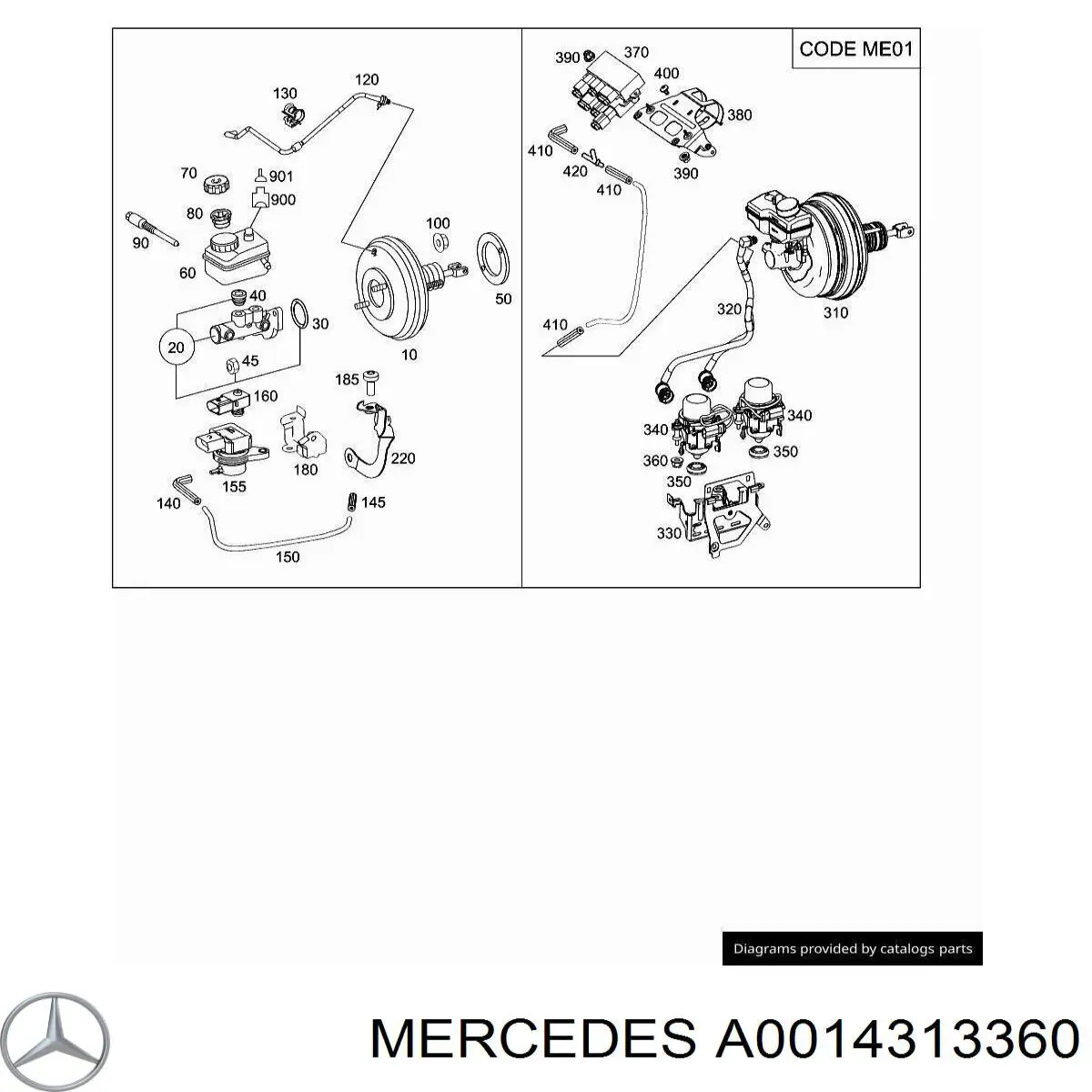 Купити A0014313360 Mercedes 