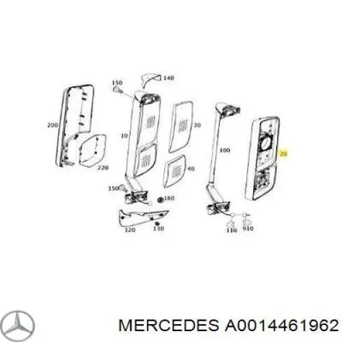  Mercedes A0014461962 ціна, від 135.91 USD
