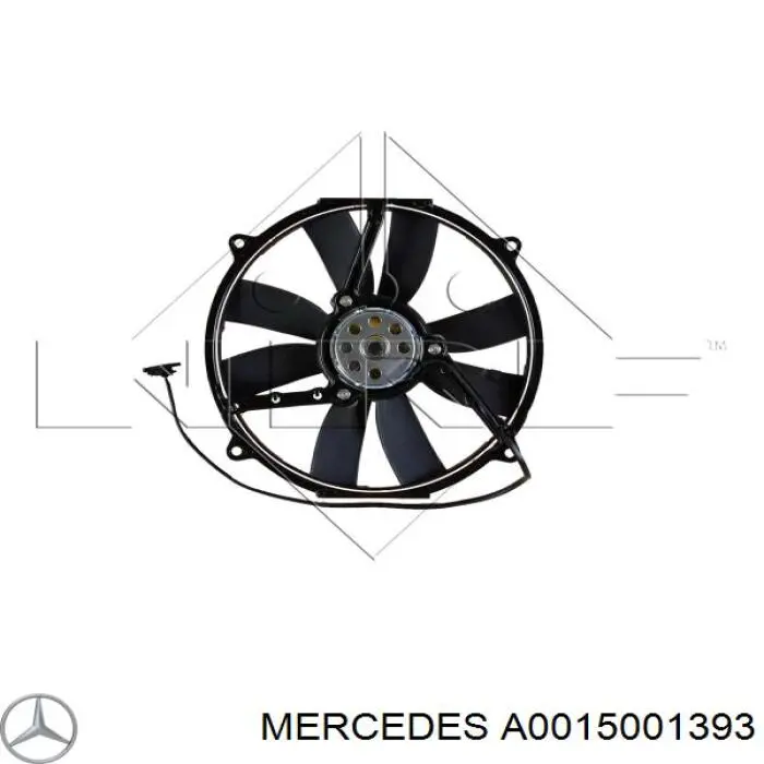 A0015001393 Mercedes Електровентилятор радіатора