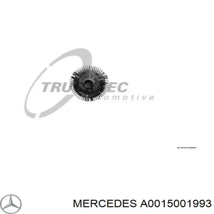 A0015001993 Mercedes дифузор радіатора охолодження, в зборі з двигуном і крильчаткою