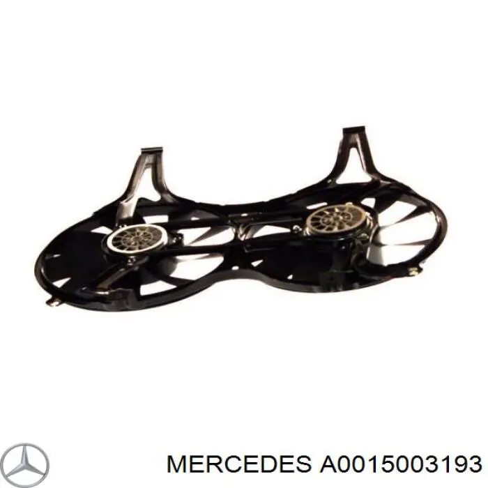 Дифузор радіатора кондиціонера, в зборі з крильчаткою і двигуном Mercedes A0015003193 ціна, від 102.19 USD