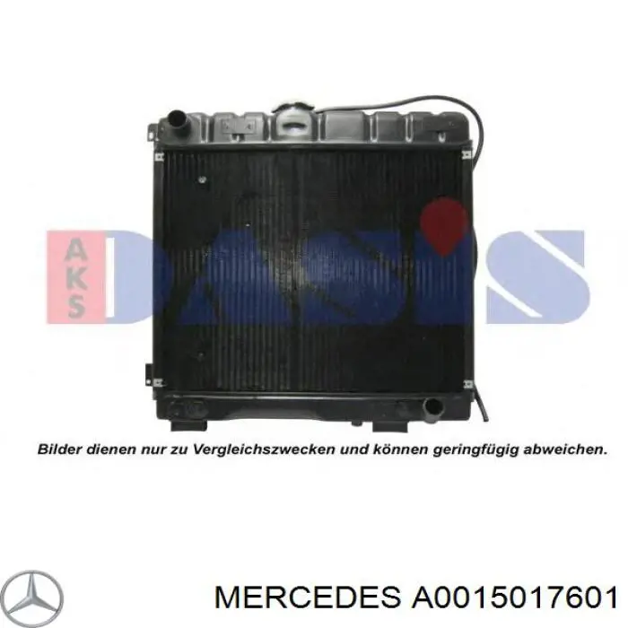 Купити A0015017601 Mercedes Радіатор двигуна