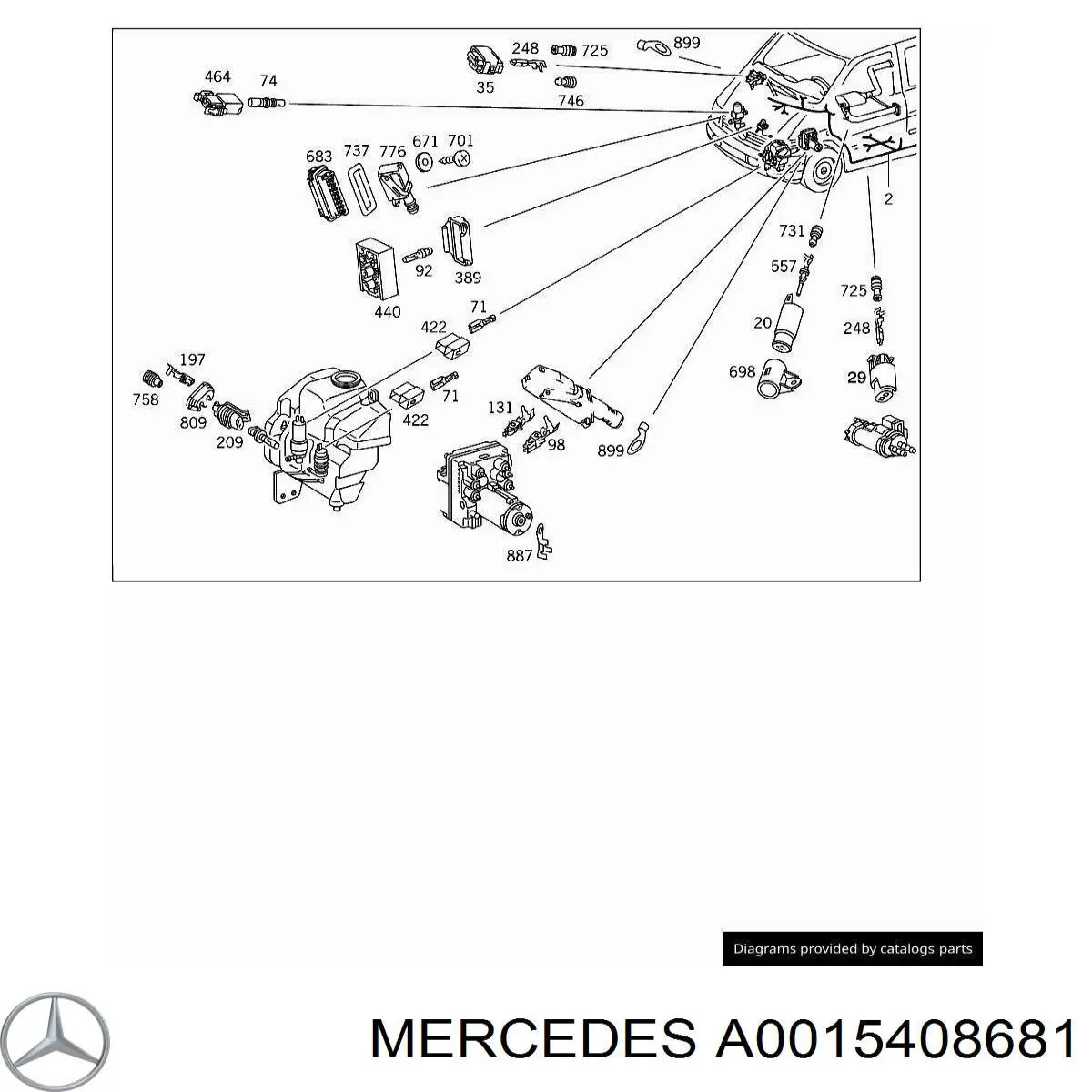  0015408681 Mercedes