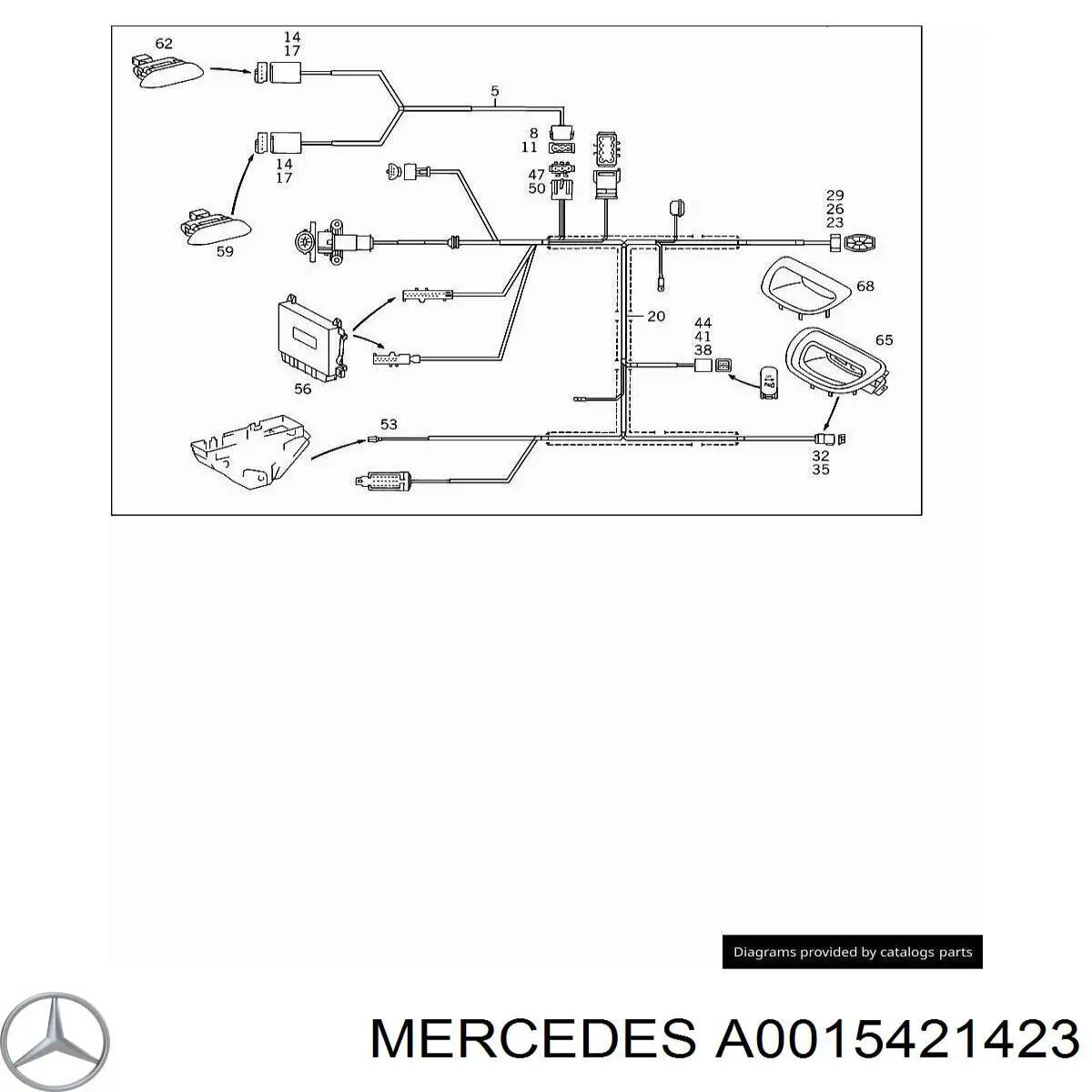 A0015421423 Mercedes Дисплей парктроніка
