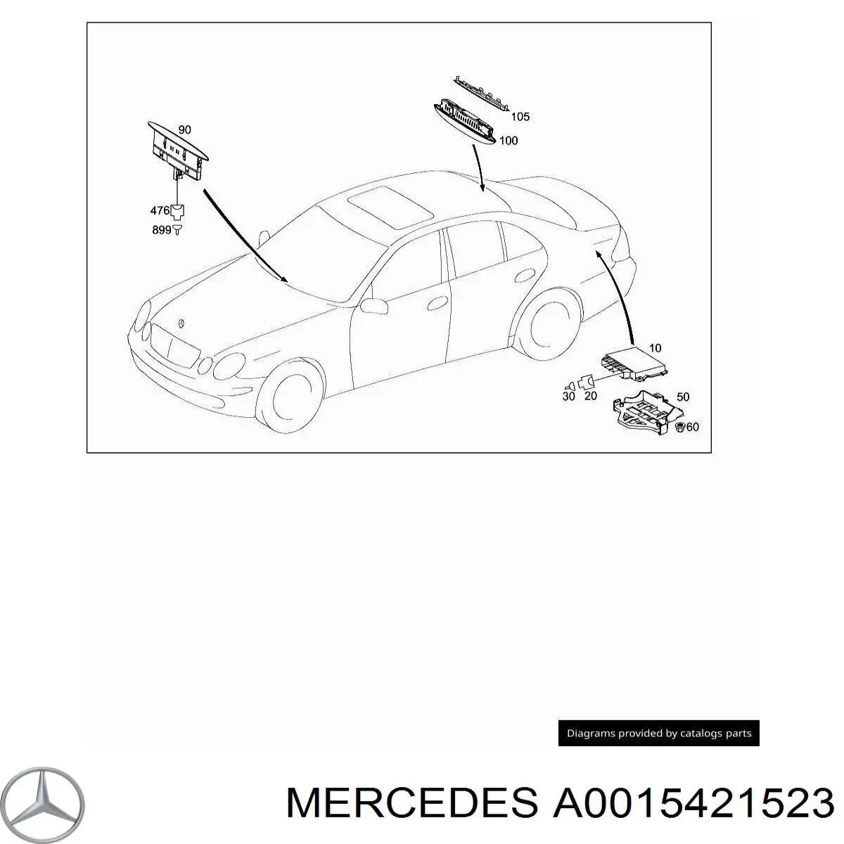 Mercedes A0015421523 ціна, від 11.40 USD