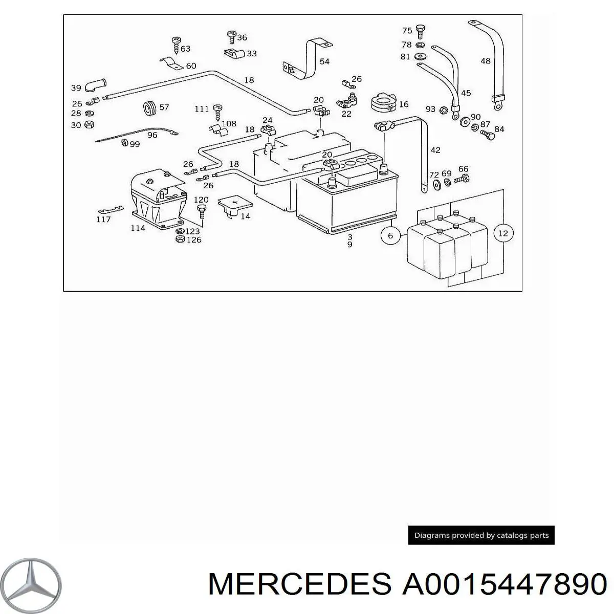  Mercedes A0015447890 ціна, від 25.10 USD