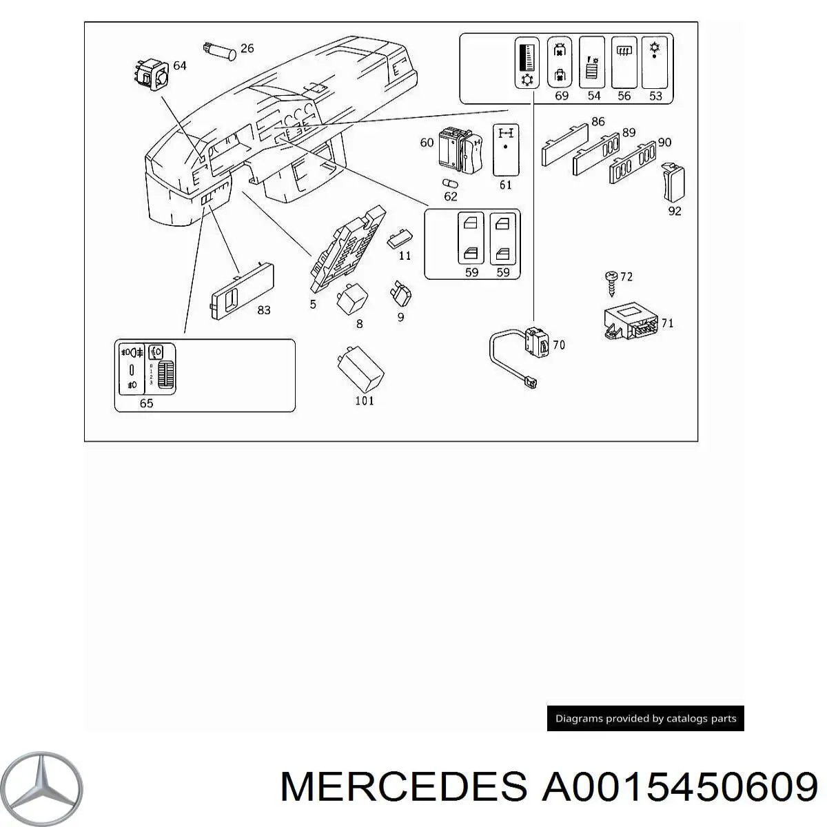  A0015450609 Mercedes