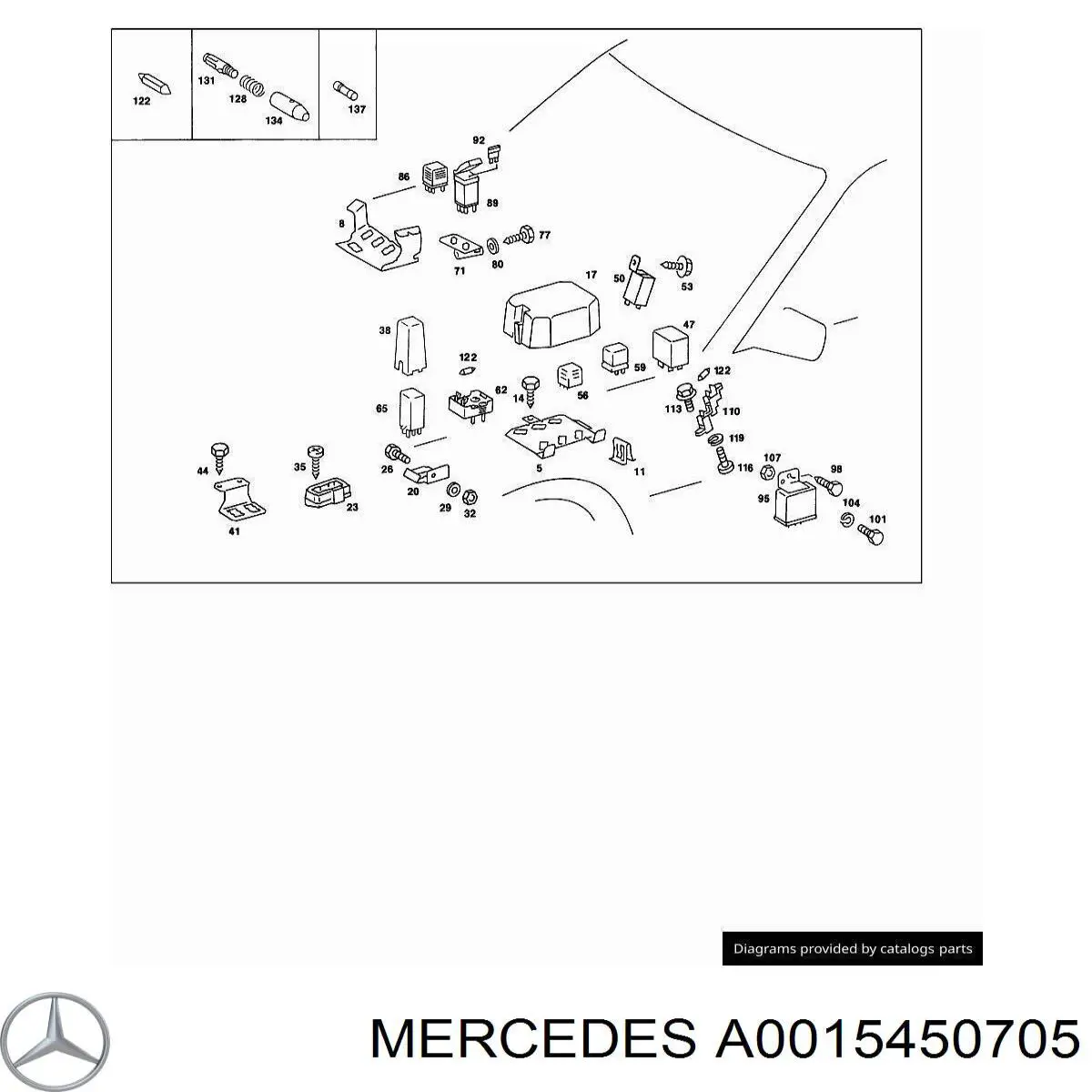 A0015450705 Mercedes 