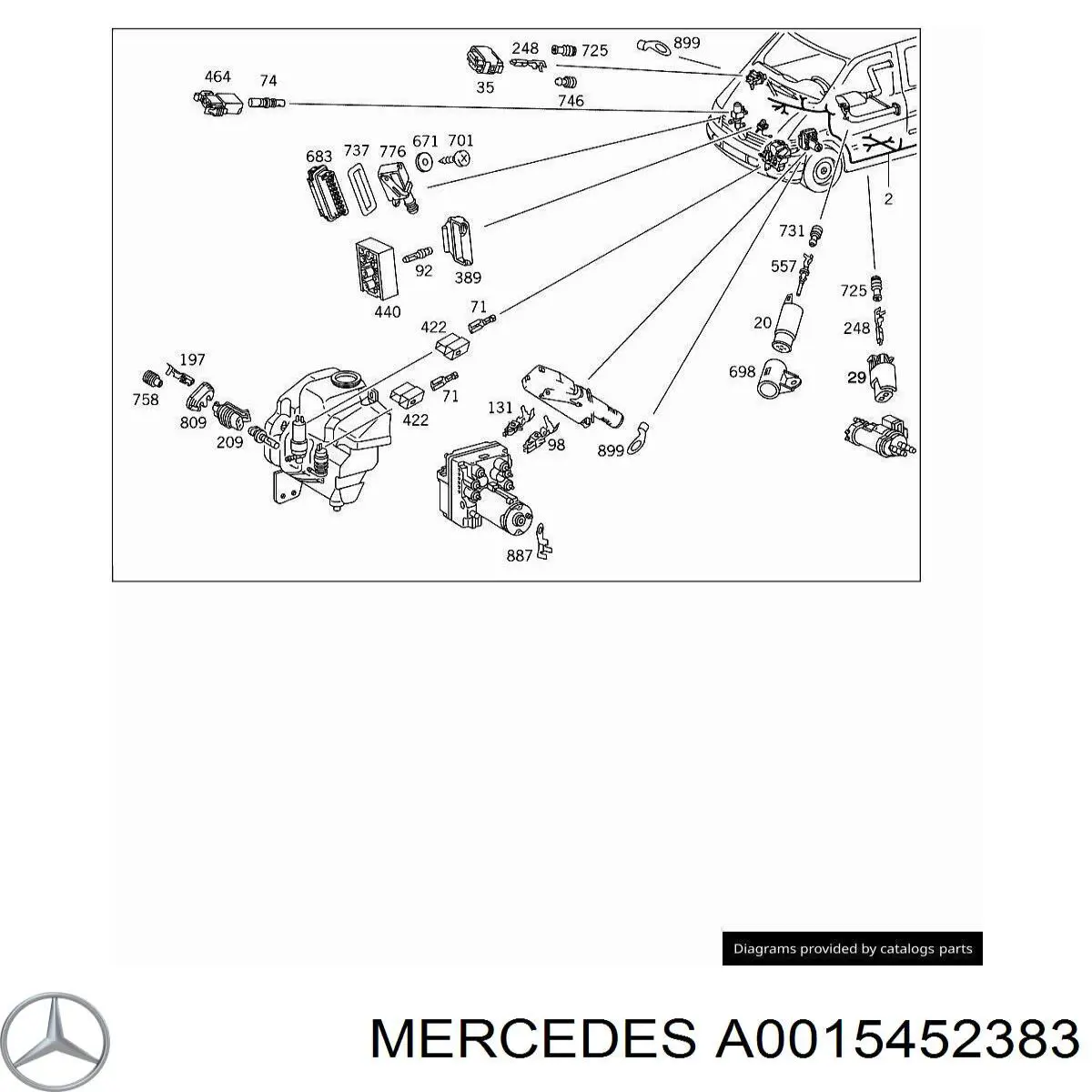 A0015452383 Mercedes 