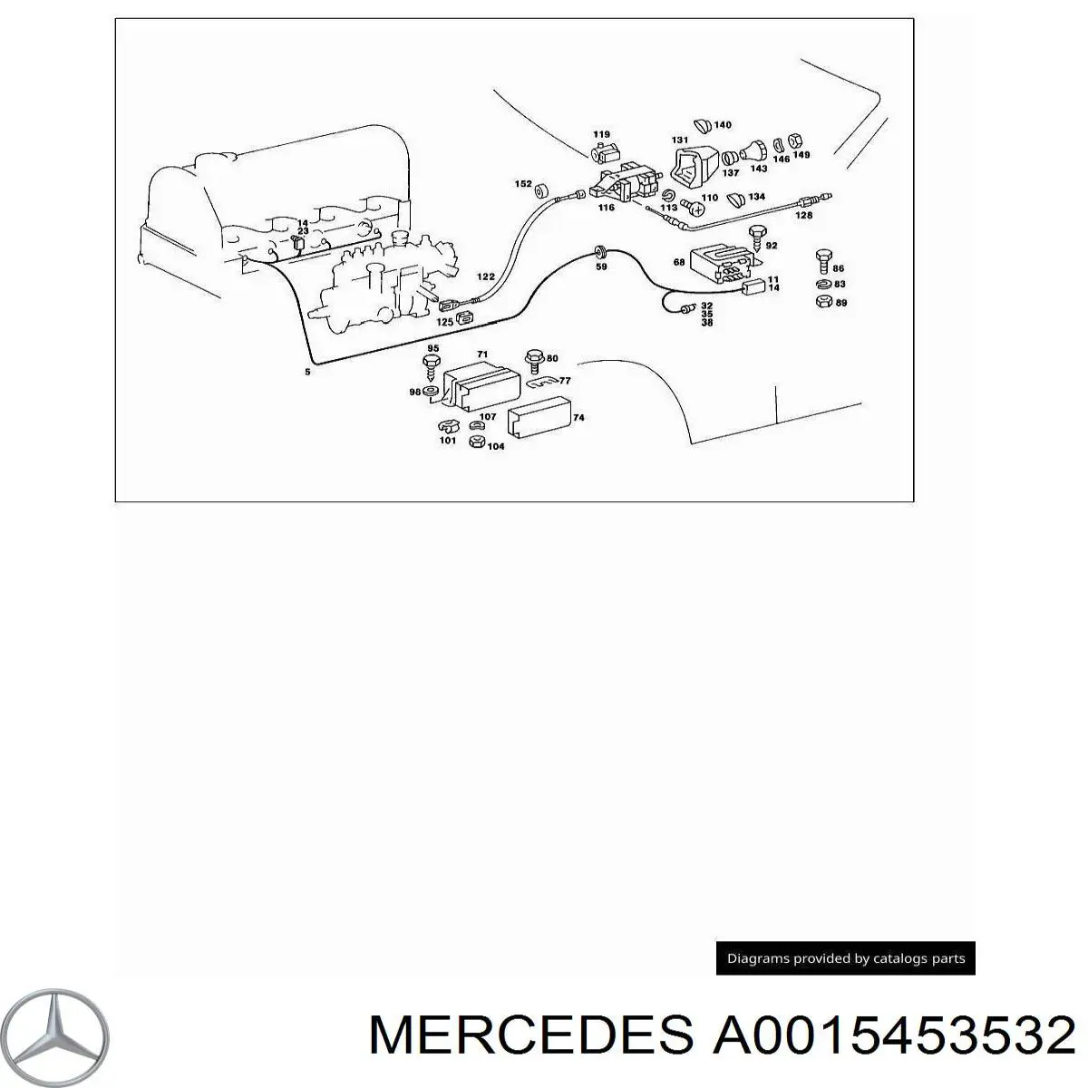  Mercedes A0015453532 ціна, від 25.34 USD