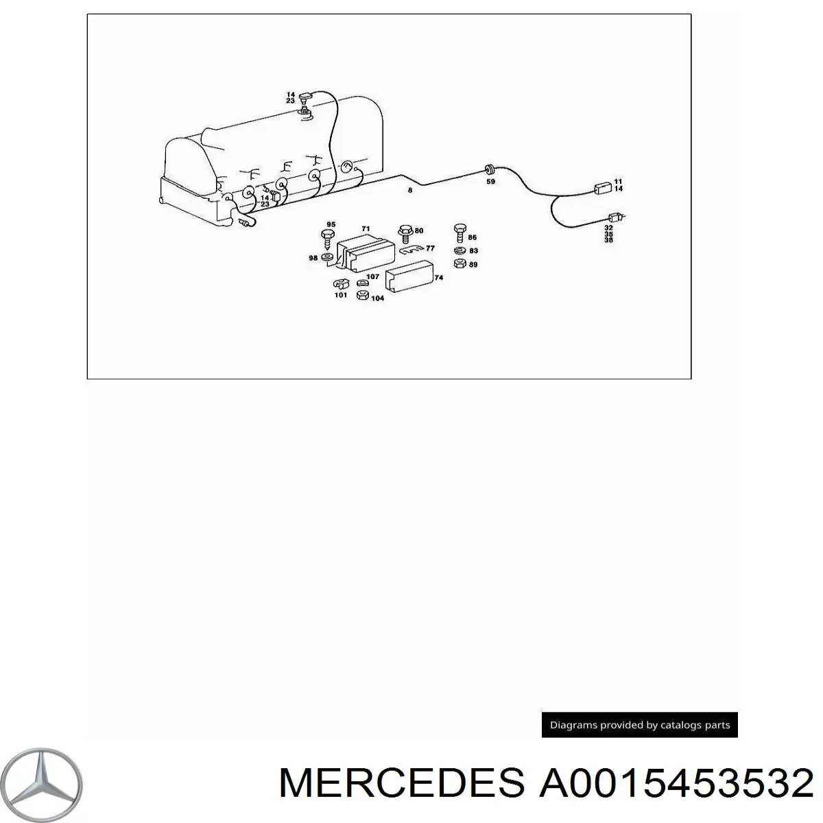 A0015453532 Mercedes 