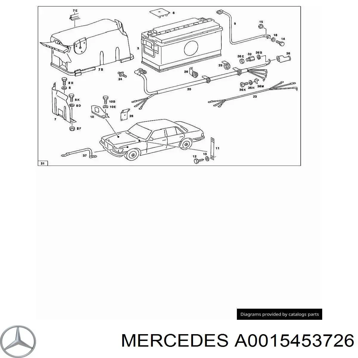 A0015453726 Mercedes Пін (наконечник) дроту