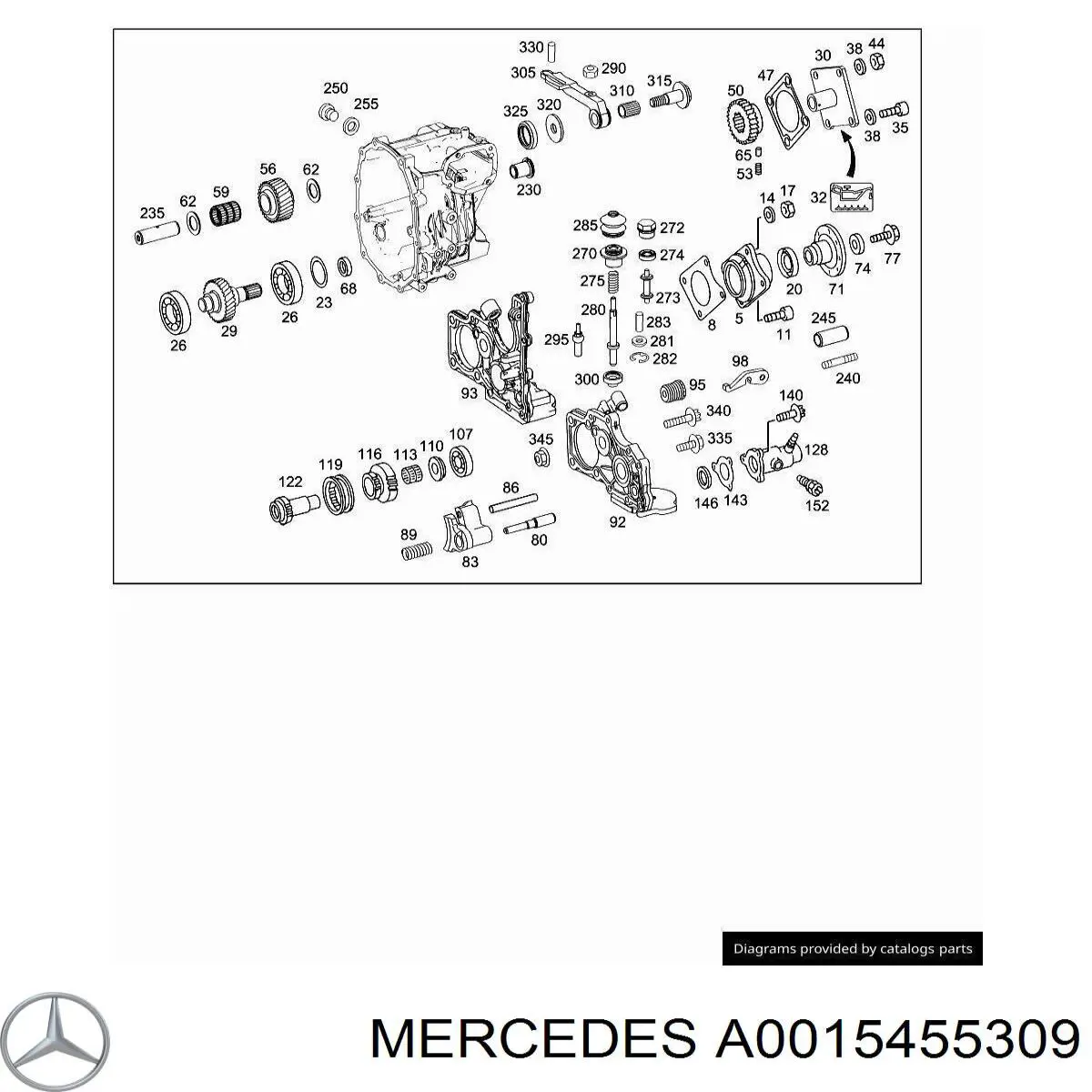 A0015455309 Mercedes Датчик включення ліхтарів заднього ходу