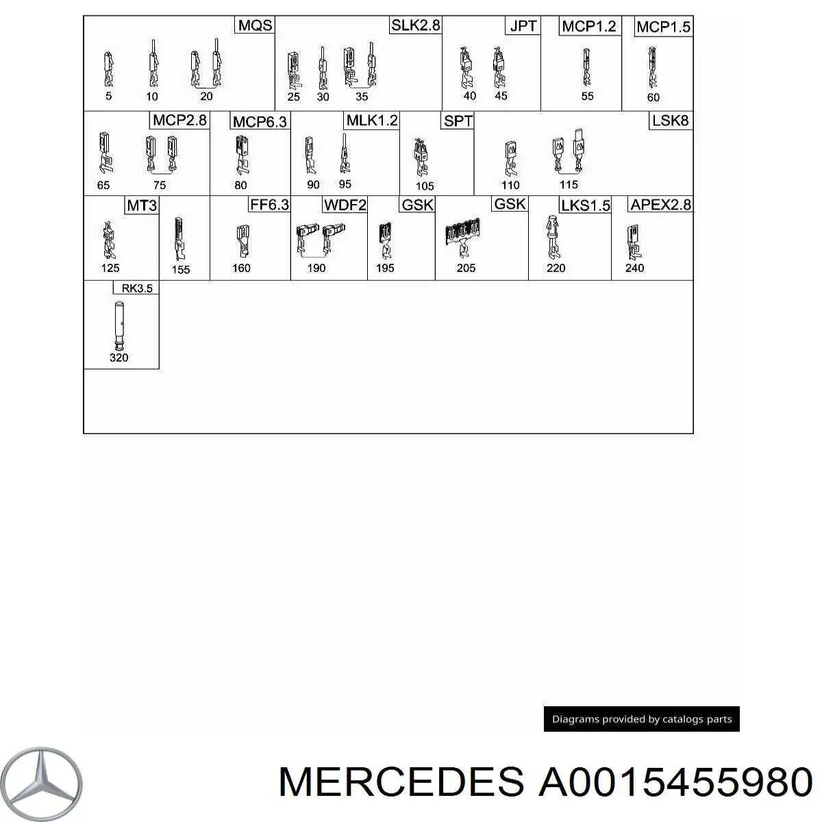  Mercedes A0015455980 ціна, від 4.66 USD