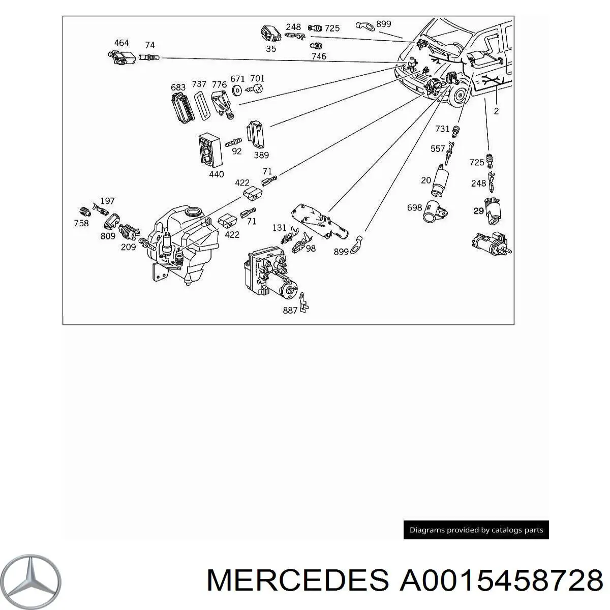  Mercedes A0015458728 ціна, від 5.07 USD