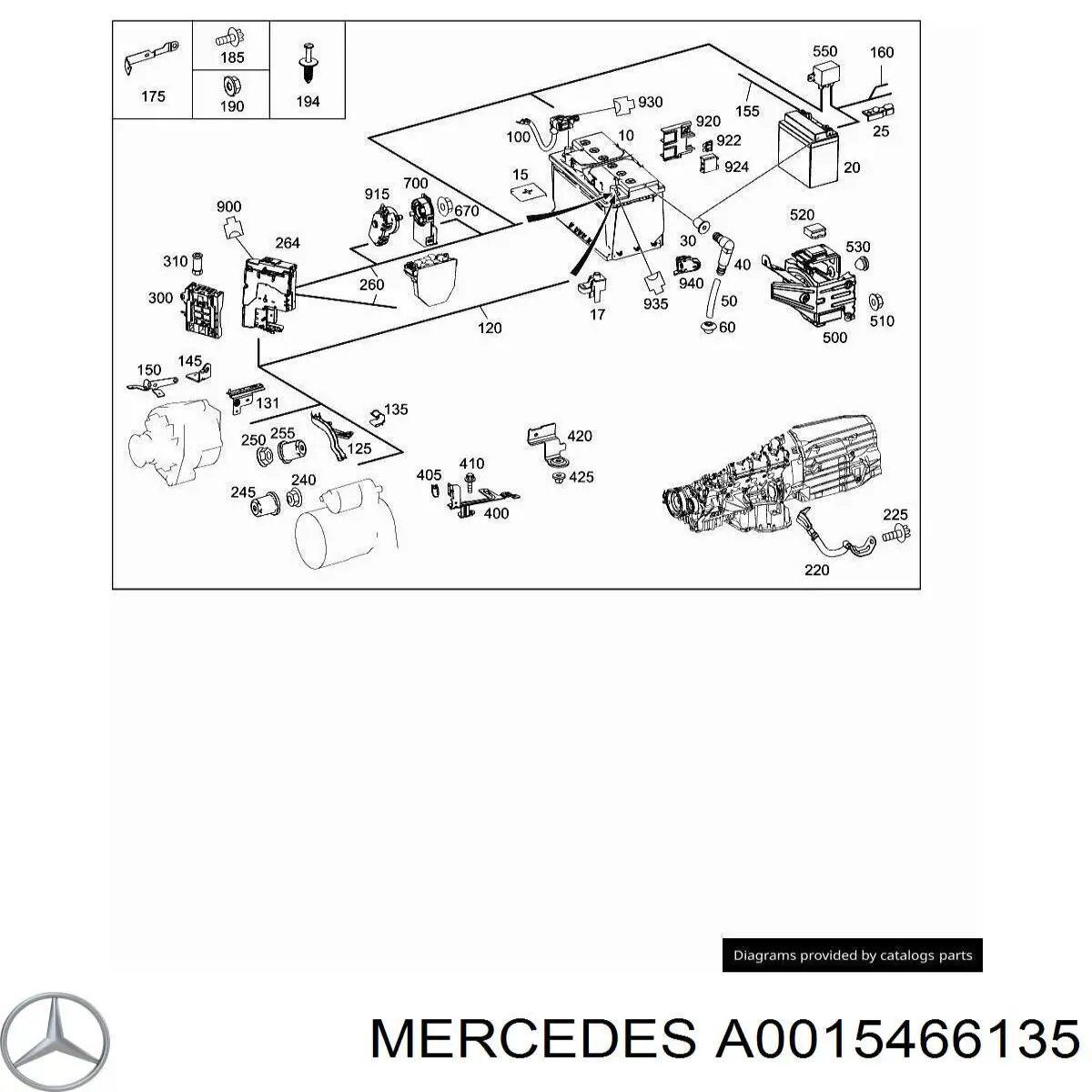  Mercedes A0015466135 ціна, від 1.27 USD