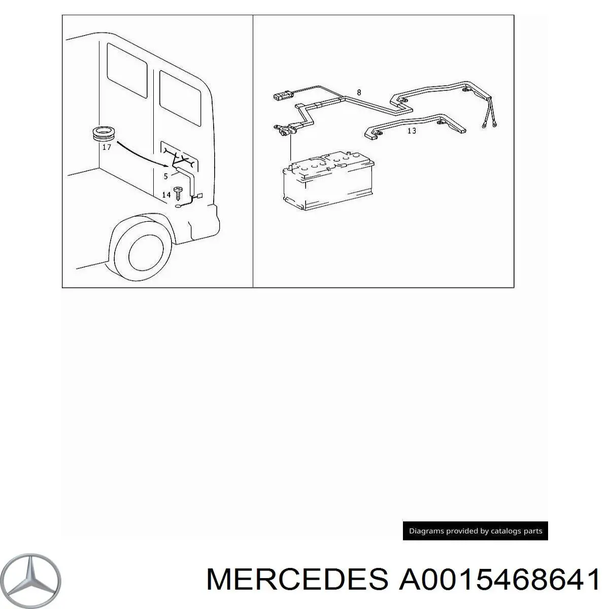  Mercedes A0015468641 ціна, від 5.98 USD