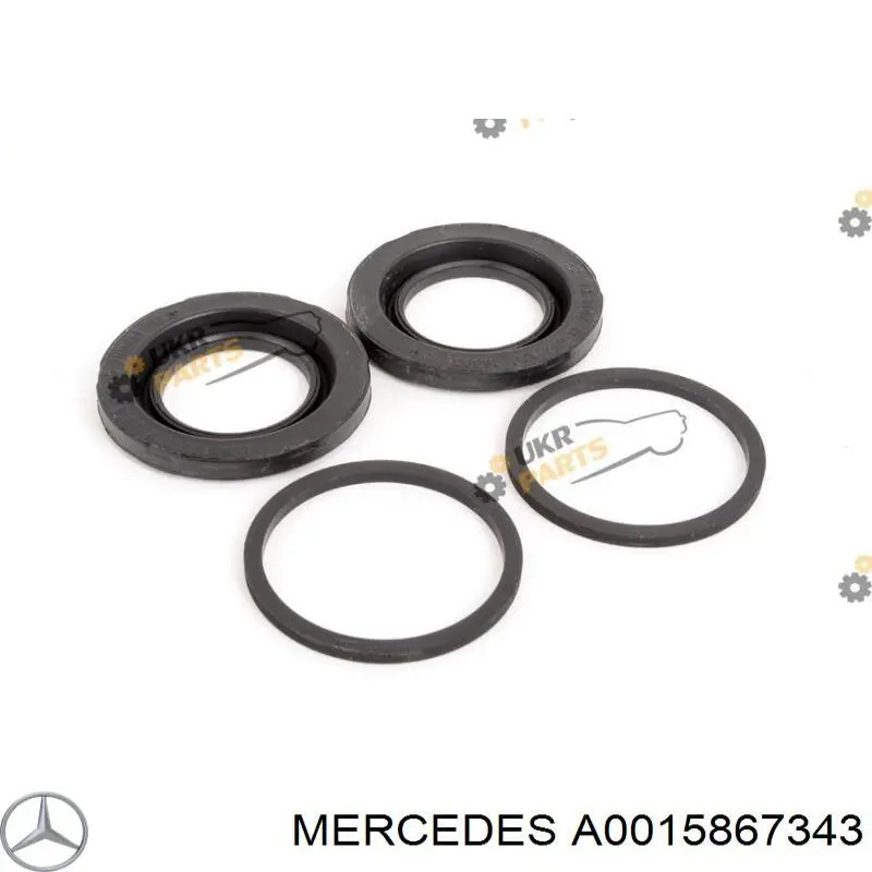 Ремкомплект супорту гальмівного заднього Mercedes A0015867343 ціна, від 5.36 USD