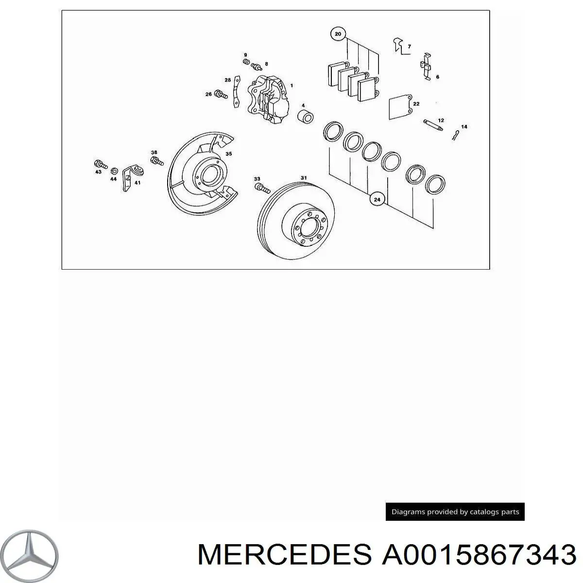  A0015867343 Mercedes